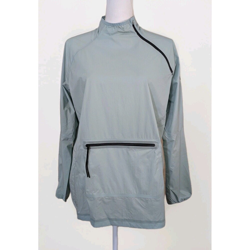 Flaw On Cloud Jacket Womens S Green Lightweight Running Full Zip Active Pockets